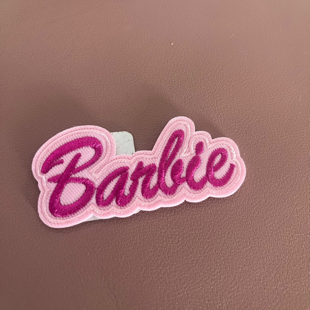 Barbie Pink Embroidered iron-on Patch
